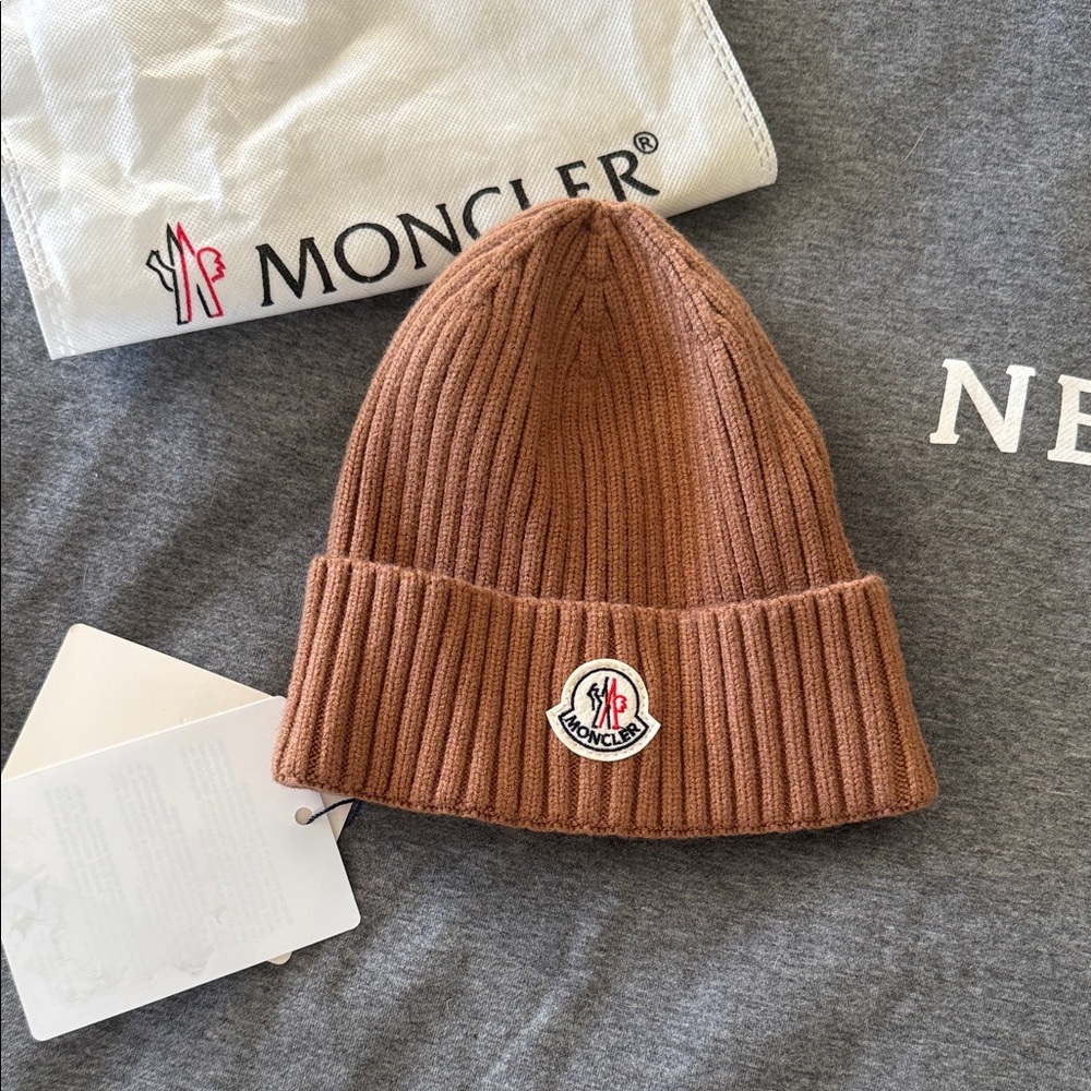 Brown Ribbed Beanie